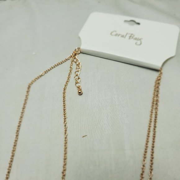 Coral Bay Rose Gold Tone & White Enamel Long Necklace White/rose Gold Tone - Picture 8 of 8